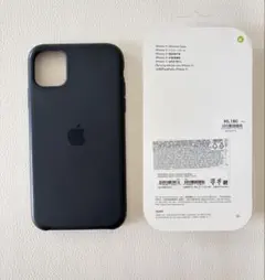 純正Apple iPhone11シリコンケース ブラックのサムネイル