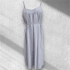 【ルノンキュール】大人可愛い！薄紫キャミワンピース Mサイズ 紐ベルトあり