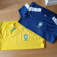CBF サッカーシャツ 2枚セット イエロー/ブルー