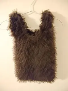 茶色 ファー ハンドバッグ