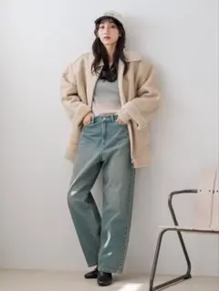 リバーシブルボアZIPブルゾン　ローリーズファーム