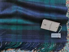 ジョンストンズJOHNSTONS 大判ストール ブラックウォッチ 8014