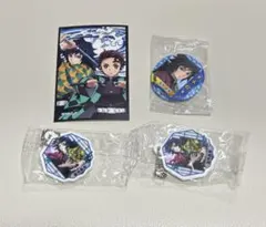 鬼滅の刃 冨岡義勇 グッズ セット 缶バッジ シール キーホルダー