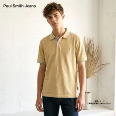 PaulSmithJEANS ポロシャツ サンドカーキ ミント チップライン Mのサムネイル