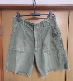 50s 60s US ARMY 尿素ボタン 初期 コットンサテン ベイカーパンツ