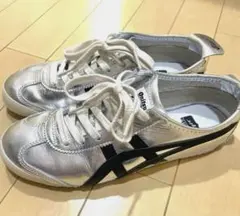 Onitsuka Tiger メタリックシルバー スニーカー 24 メタリック 24cm onitsuka tiger(オニツカタイガー) スニーカー