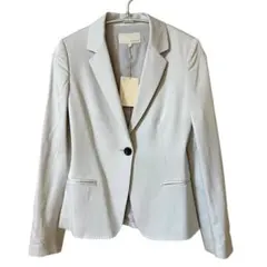 アンタイトル ジャケット XS 上品 きれいめ 通勤 オフィス XS グレージュ