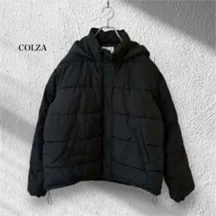 コルザ【M】中綿ブルゾン ブラック 軽い カジュアル 無地 シンプル 秋冬