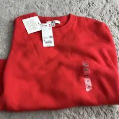 ユニクロcスムースコットンクルーネックセーターM