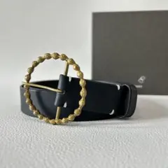 mina perhonen ミナ ペルホネン leaf 牛革レザーベルト 真鍮 mina perhonen（ベルト）のフリマアイテム一覧