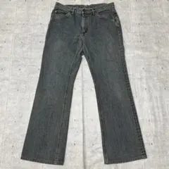 Lee 33102 麻混 グレー ストレート デニムパンツ ジーンズ リー - メルカリ