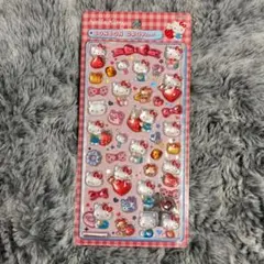 ち*ら様 ボンボンドロップシール　ハローキティ　レッド