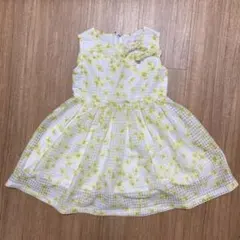 【mezzo piano】花柄ノースリーブワンピース 110cm