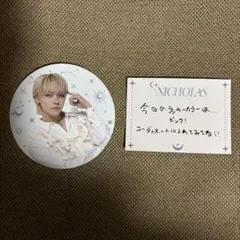 ＆TEAM カフェ メッセージカード コースターNICHOLAS ニコラス