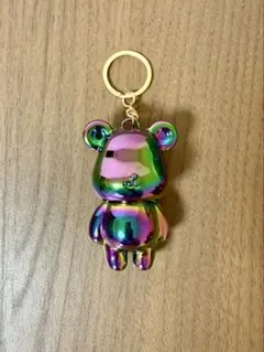 新品　カラフルクマ　キーホルダー