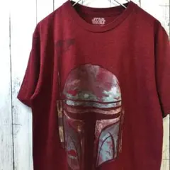 STARWARS スターウォーズ ボバ・フェット Tシャツ 赤系 M 古着