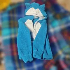 ポケットモンスター　カビゴン　着ぐるみ　青いフード付き着ぐるみパジャマ