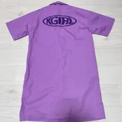 稀少【X-girl】シャツワンピース WARP LOGO SHIRT DRESS