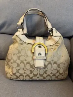 COACH コーチソーホーシグネチャーショルダーバッグ