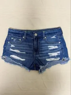 【American Eagle（アメリカンイーグル）】ダメージショートデニム