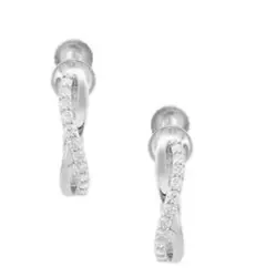 K10ホワイトゴールドダイヤモンドイヤリング 片耳のサムネイル