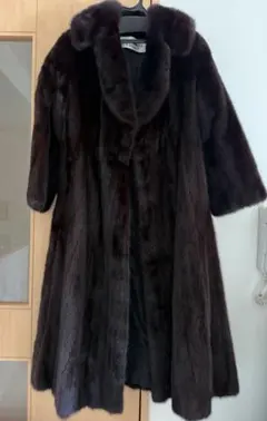 【出品25日まで最終値下】ロング ミンクファーコート 総丈114cm