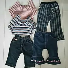 100センチ女の子ジーンズパンツまとめ売り