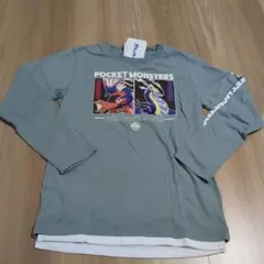 新品！ポケモン　ミライドン　コライドン　重ね着風トップス　ロンT　140