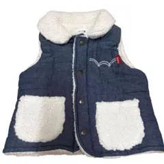 EWN デニムボアベスト 95cm