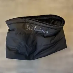 【値引き】StAndrews 黒 ネックウォーマー フリース