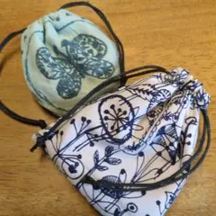 ミナペルホネンハンドメイド小さな巾着セット