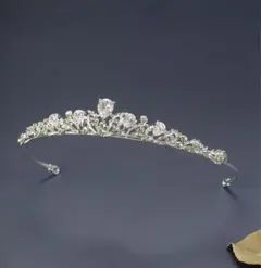 【値下げ中】クリスタル シルバー ティアラ ウェディング