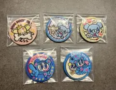 ナルミヤキャラクターズ 刺繍缶バッジビスケット エンジェルブルー　ポンポネット