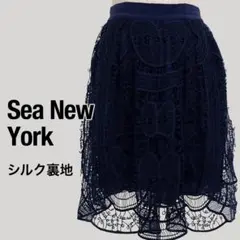 Sea New York 総レース ミニスカート ガイピュール ネイビー S相当のサムネイル