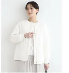 INDIVI 【トレンド／中綿】キルティングブル ゾンコート　タグ付き未使用品