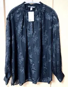 H&M シアーブラウス　ブラック　Mサイズ　 新品　タグ付