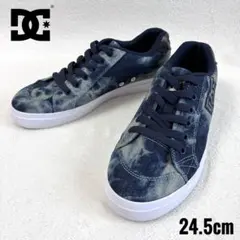 極美品☆DC SHOES スニーカー 24.5cm デニム ケミカルウォッシュのサムネイル