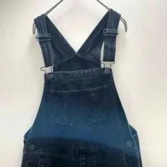 美品 GU ブラック S オーバーオール サロペット