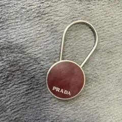 プラダ　キーホルダー　ストラップ　紫　パープル　キーリング