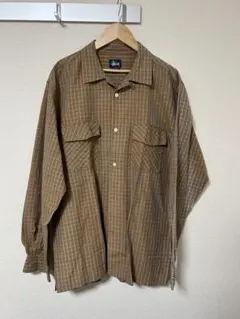 old stussy チェック柄 シャツ