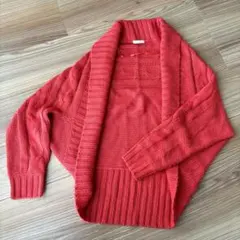 カーディガン/ニット/セーター Sサイズ オレンジ