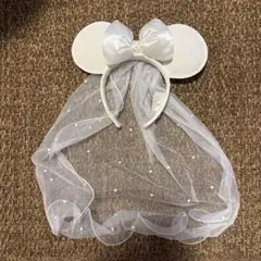 LAディズニー カチューシャ ウェディング ベール - メルカリ