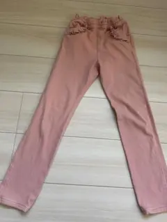 匿名配送 miki HOUSE 130cm ピンクロングパンツ