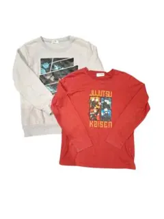 呪術廻戦 裏起毛トレーナーロンT 2枚セット