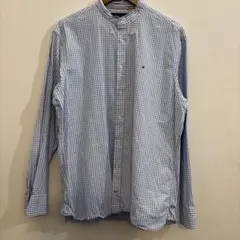 TOMMY HILFIGER ノーカラーシャツ XL相当