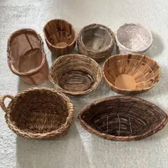 バスケット　花器　8点まとめ売り！　フラワーアレンジメント