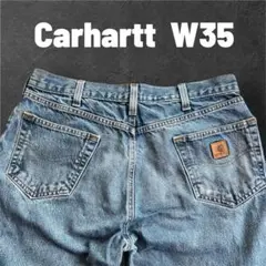 Carhartt RELAXED FIT ダメージデニム 実寸W35 L33
