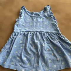 baby GAP 水色 ドット ワンピース 6-12ヶ月