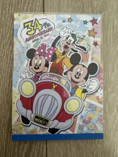 東京ディズニーランド 34周年 メモ帳