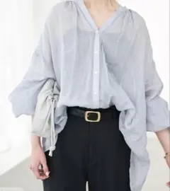SLOBE IENA】ラミースキッパーシャツ サックスブルー - メルカリ